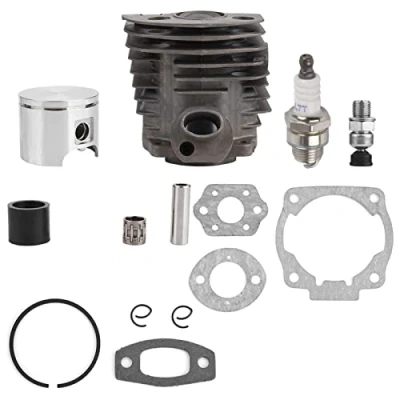 Afbeelding van Verdant Touch 55 46mm Cilinder Zuiger w/Pakking Kit voor Husqvarna 50,51,55 Rancher Nikasil Motor