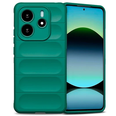 Afbeelding van imoshion Hoesje Geschikt voor Xiaomi Redmi Note 14 5G EasyGrip Backcover Donkergroen