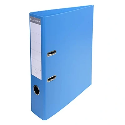 Afbeelding van Exacompta ref. 53742E Doos met 10 ordners hefboom Prem&#039;Touch® A4 70 mm rug 75 mechaniek Afmetingen: 32 x 29 7 cm Formaat Kleur : Blauw