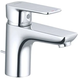 Afbeelding van Kludi pureenstyle wastafelmengkraan met waste 75 chroom 403820575