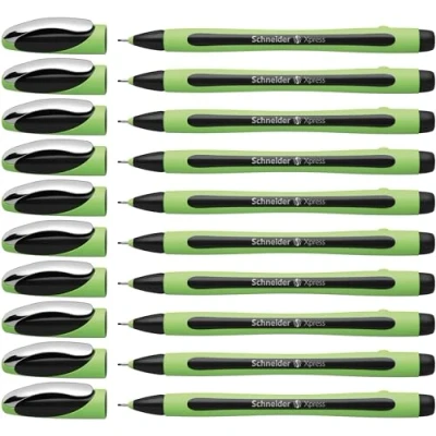 Afbeelding van fineliner Schneider Xpress 0,8mm zwart doos met 10 stuks