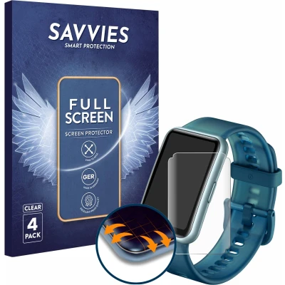 Afbeelding van Savvies Screenprotector voor Huawei Watch Fit Special Edition Folie Beschermfolie transparant volledig dekking (4 Stuks)