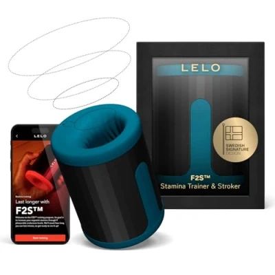 Afbeelding van LELO F2S Conditietrainer &amp; Stroker, Masturbator voor Mannen met Bluetooth app, 14 Genotsinstellingen en een Interactieve AI modus, TEAL