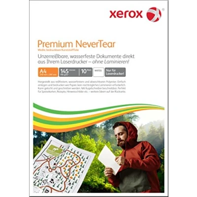 Afbeelding van Xerox Premium NeverTear kunststofpapier 003R98127 A4 210 x 297 mm, 195 g/m² speciaal papier voor laserprinter en kopieerapparaat 10 vellen wit