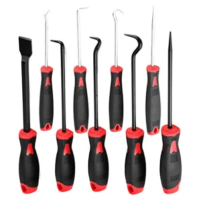 Afbeelding van Suuonee Oliekeerring trekker, 9 stks Auto O ring Olie Seal Verwijdering Puller Gereedschap Pick Haak Scraper Kit