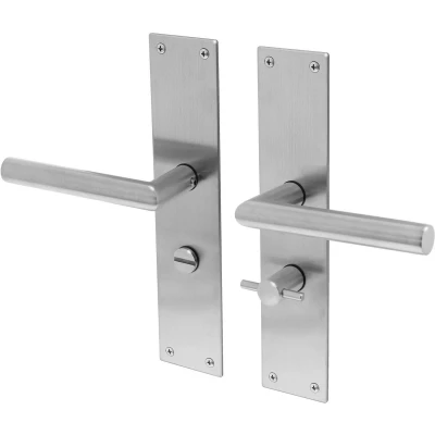 Afbeelding van Deurkruk Lavuzo Nuoro RVS WC deurbeslag WC63 Per set