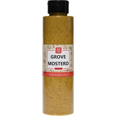 Afbeelding van Van Beekum Specerijen Grove Mosterd Knijpfles 500 ml