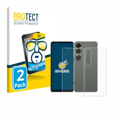 Afbeelding van BROTECT Screenprotector voor Sony Xperia 1 VII (Voor+Achter) Folie Beschermfolie transparant (2 Stuks)