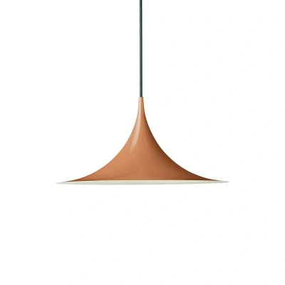 Afbeelding van Gubi Semi hanglamp, Ø 30 cm, pompoenroest bruin glanzend