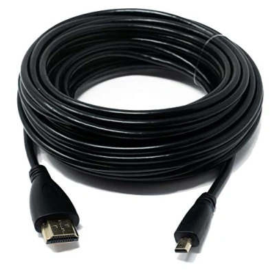 Afbeelding van System S HDMI kabel 10 m stekker naar micro adapter in zwart, 72612301