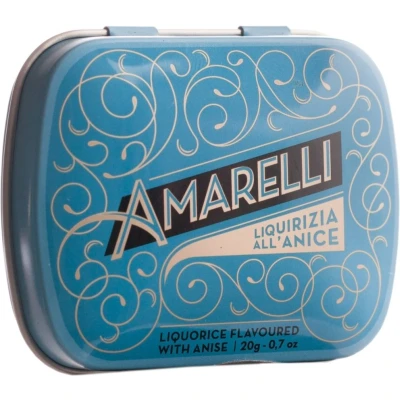 Afbeelding van Amarelli Laurierdrop Blikje Anijs Chicchi, 20 gram