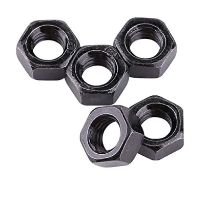 Afbeelding van 100 stuks/set M2 M5 metrische schroefdraad, zeshoekig, moeren, zwart, zink, zilver, koolstofstaal, zeskantmoeren, kit voor machinebevestiging (M2,5)