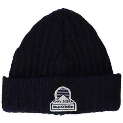 Afbeelding van Kings of Indigo Uniseks beanie gebreide muts, blauw (navy 8112), One size