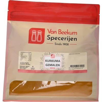 Afbeelding van Van Beekum Specerijen Kurkuma Gemalen 1 kilo (hersluitbare stazak)