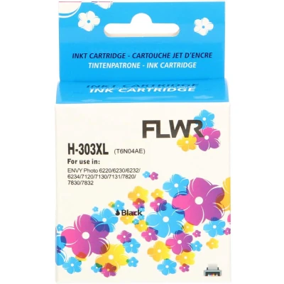 Afbeelding van FLWR HP 303XL zwart cartridge