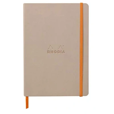 Afbeelding van RHODIA 117373C Notitieboek met rozenmotief, A5, gelinieerd, 160 pagina&#039;s, licht papier, ivoorkleurig, 90 g/m², bladwijzers, elastische sluiting, kunstleren omslag, collectie Rhodiarama