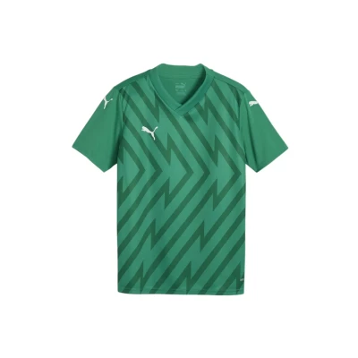 Afbeelding van Puma Teamglory JR Unisex Sport Tshirt voor kinderen, Maat: 128, Gruenweissgruen