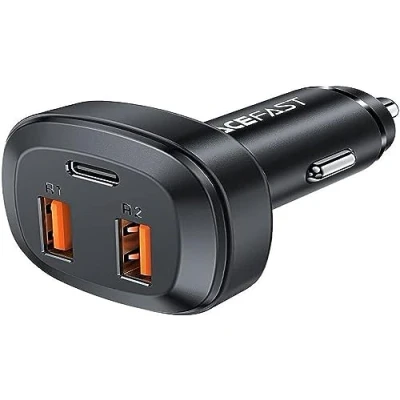Afbeelding van ACEFAST Autolader B9, 66W, 2x USB + C (zwart)
