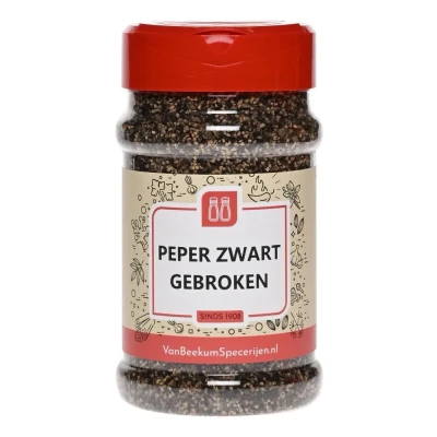 Afbeelding van Van Beekum Specerijen Peper Zwart Gebroken Strooibus 150 gram
