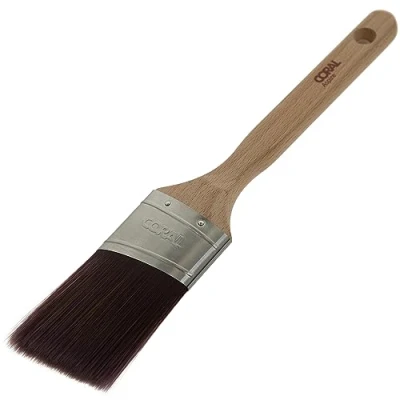 Afbeelding van Coral 31773 Aspire 2&quot; penseel professionele stevige schuine snede met ovaal Amerikaans lang profiel voor snel nauwkeurig inkorten ultragladde afwerking handelseulsie of glanzend FSC houten handvat