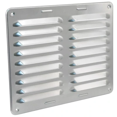 Afbeelding van Schoepenrooster Starx 25 x 20 cm (Aluminium, Zilver)