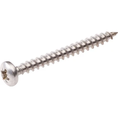 Afbeelding van Spaanplaatschroef RVS 5,0 x 40 mm, kruiskop (200 stuks)
