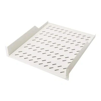 Afbeelding van DIGITUS Vast legbord 19 inch 2U Voorbevestiging Draagvermogen 25 kg Voor netwerk en serverkasten Vanaf 800 mm kastdiepte Grijs