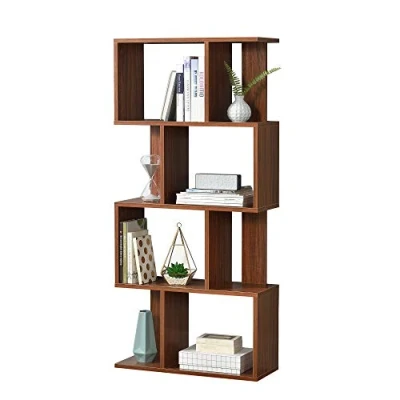 Afbeelding van Boekenkast schap Marseille 130x60x24 cm walnootkleurig