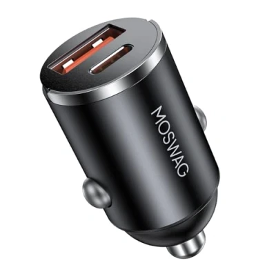 Afbeelding van MOSWAG USB C Car Charger Sigarettenaansteker Adapter Snelopladen Auto Quick Charge Dual Port Snelle Oplading voor IPhone15/14/Pro Max, IPad, SamSung GalaxyS24 S23 S22, Pixel