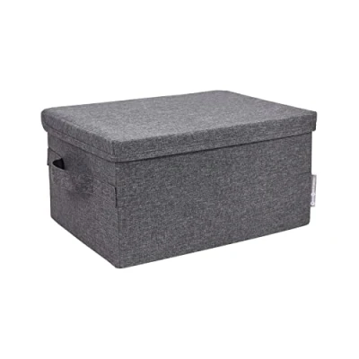 Afbeelding van Stoffen opbergmand Bigso Box of Sweden Soft Small grijs