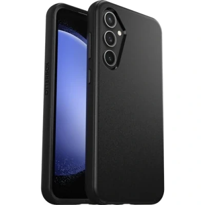 Afbeelding van OtterBox Symmetry Case voor Samsung Galaxy S23 FE, schokbestendig, valbestendig, beschermende dunne hoes, 3x getest volgens militaire standaard, Zwart, Zonder Verpakking