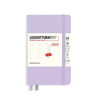 Afbeelding van LEUCHTTURM1917 365951 weekkalender Pocket (A6) 2023, 12 maanden, lila, Engels
