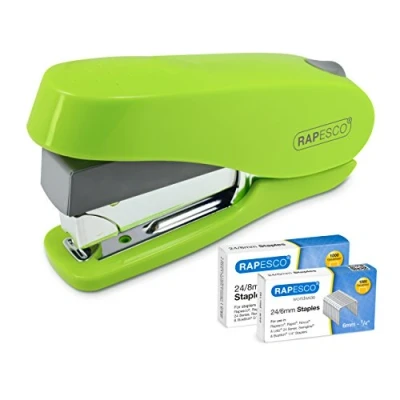 Afbeelding van Rapesco 1470 Luna Less Effort Nietmachine met 2000 Nietjes, 50 Vel Nietcapaciteit, Groen
