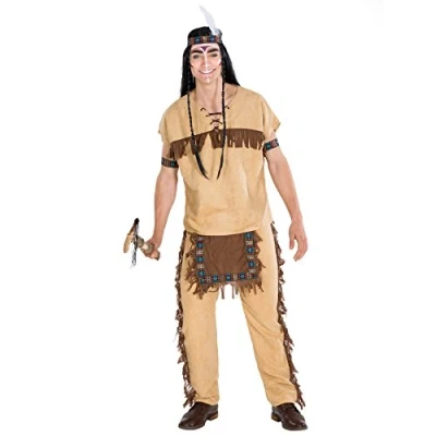 Afbeelding van dressforfun herenkostuum indiaan Black Hawk XXL verkleedkleding kostuum halloween verkleden feestkleding carnavalskleding carnaval feestkledij partykleding 300608