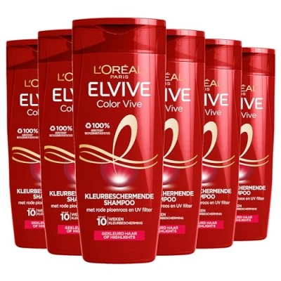 Afbeelding van 6x L&#039;Oréal Elvive Color Vive Shampoo 250 ml