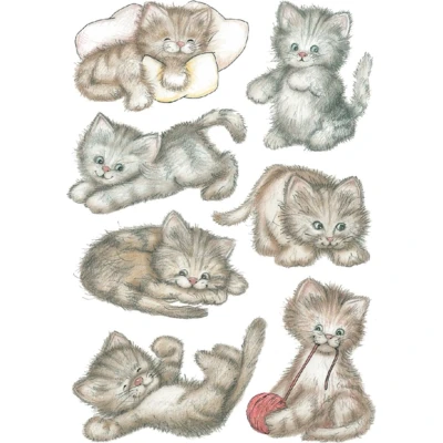 Afbeelding van 10x Herma Stickers schattig poesje