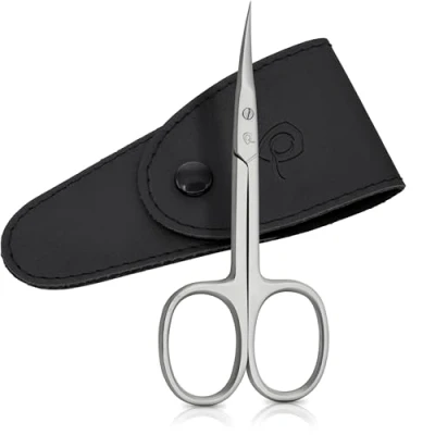 Afbeelding van marQus Huidschaar Extra scherp met gebogen snijvlak en etui Nagelschaar voor vingers nagelriemen