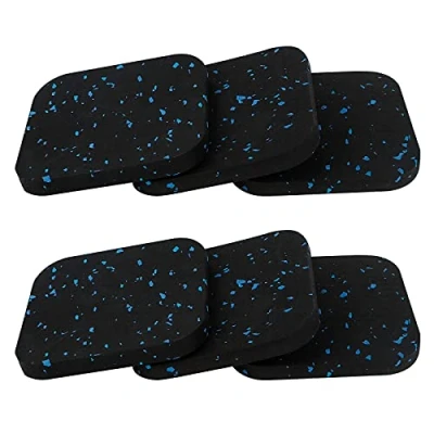 Afbeelding van Bigxin 6 stuks wasmachine voetmatten, anti vibratie rubberen pad dikke loopband mat schokabsorberende pads trainingsapparatuur voor (10 x 10 1 cm)