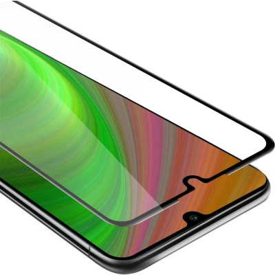 Afbeelding van Cadorabo Screenprotector geschikt voor Huawei P30 LITE Volledig scherm pantserfolie Beschermfolie in TRANSPARANT met ZWART Gehard (Tempered) display beschermglas 9H hardheid 3D Touch
