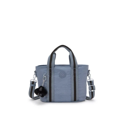 Afbeelding van KIPLING Handtas &#039;Minta&#039; blauw denim / zwart