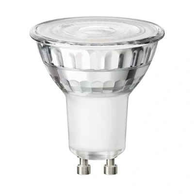 Afbeelding van ledscom.de GU10 LED verlichting, PAR16, warm wit (2800 K), 7,6 W, 1 103 lm, 33 reflector spiegel (zilver) EEK C, LED, lamp, spotlight, spot, GU10, 230V, halogeen vervanger
