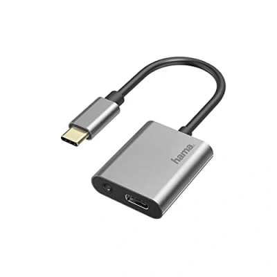 Afbeelding van Hama Audio Adapter 2In1 Usb C St. 3,5 Mm Jack/Usb Aansl. + Opladen