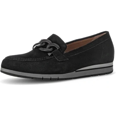 Afbeelding van GABOR dames instapper art 72.415 47 zwart nubuck