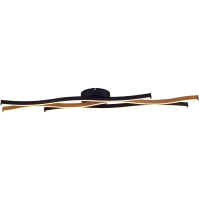 Afbeelding van Searchlight Strakke led plafondlamp Bloom 32103 1BK
