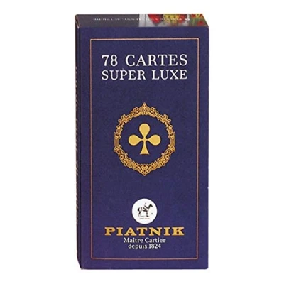 Afbeelding van Tarot luxe: 78 CARTES DOS BLEU ET OR