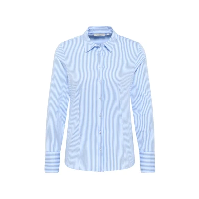 Afbeelding van Eterna Hemdbluse Regular FIT Overhemdblouse, Dames, Maat: 34, Hellblau weiß (12)