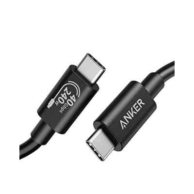 Afbeelding van Anker USB 4 Kabel 100cm, Ondersteunt 8K HD Display, 40 Gbps Gegevensoverdracht, 240W C naar Oplaadkabel, voor Type Laptops, Hub, Docking Station, en meer