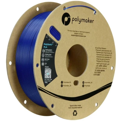 Afbeelding van POLYMAKER POLYSONIC HIGH SPEED PLA BLUE 1.75mm 1KG
