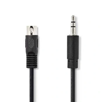Afbeelding van DIN Audiokabel 5 Pins Male 3,5 mm Vernikkeld 2.00 m Nedis