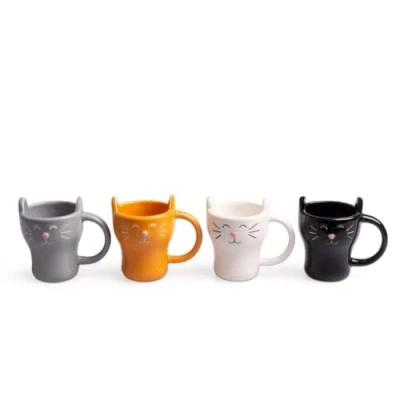 Afbeelding van Balvi Meow! Koffiekopjes (set Van 4)